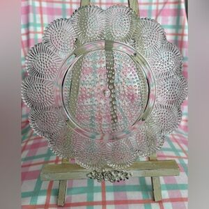 Indiana Glass Clear Glass 14 Egg Plate